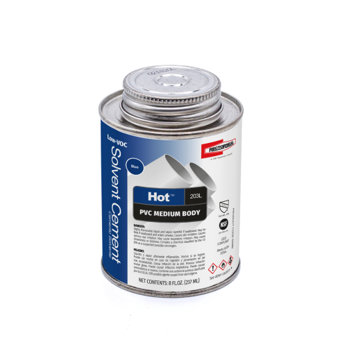 55989   Hot 203 Low Voc PVC Hot, 1/2 pt.