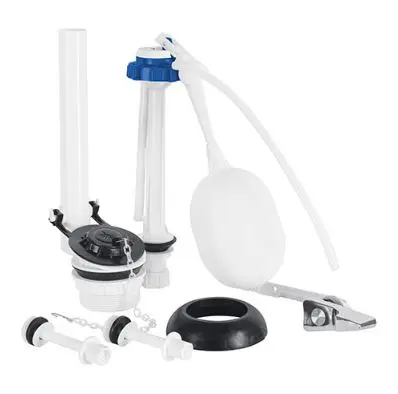 49342   Plastic Accessory Set For Wc Tank  JUEGO COMPLETO DE ACCESORIOS PATA TOILET 