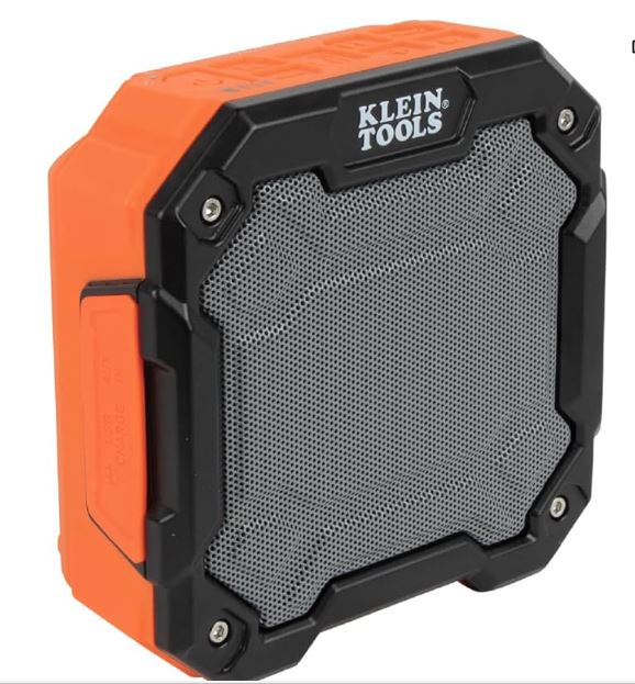 Bluetooth® Jobsite Speaker with Magnet and Hook – Rugged Portable Worksite Speaker