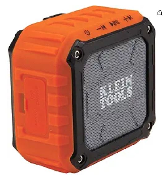 Wireless Jobsite Speaker with Bluetooth – Rugged Portable Speaker for Worksites. 