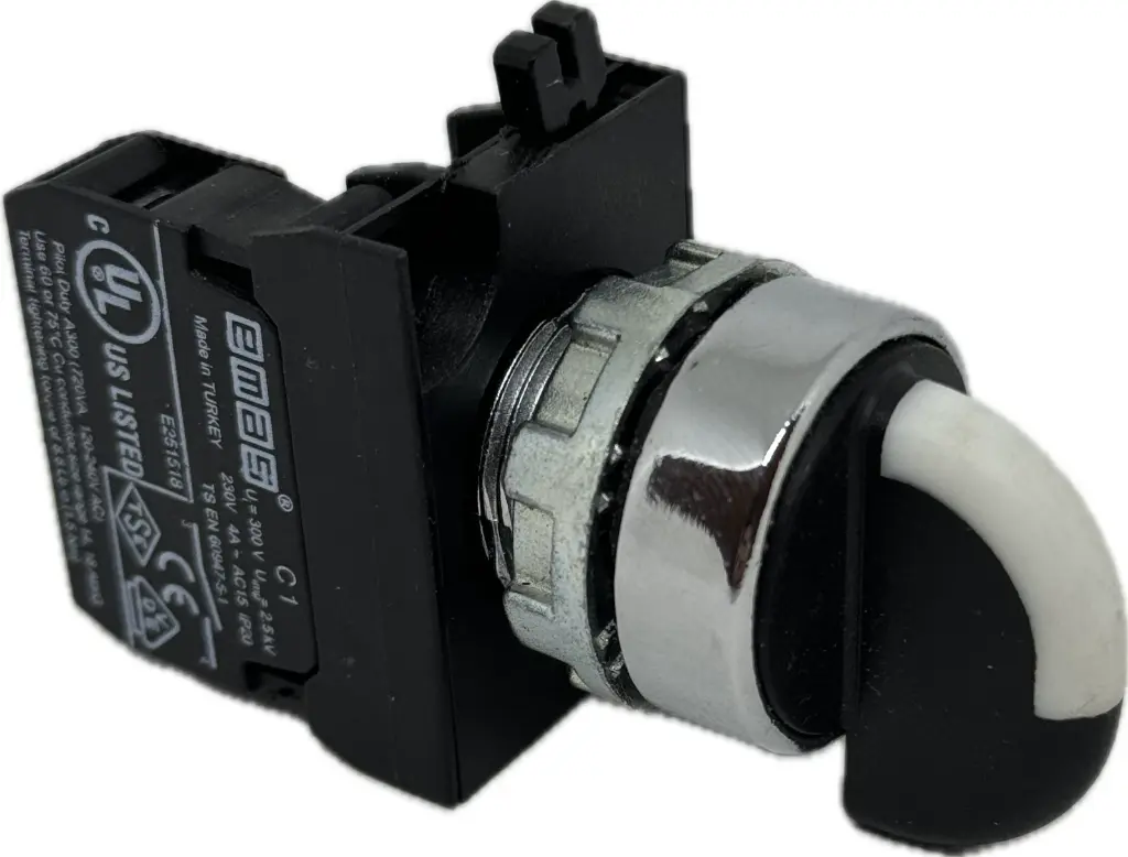 CM100S20 EB19200 KNOB   SELECTOR  2  POSITION METAL BASE