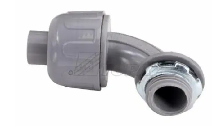 P495  1-1/2''  L/T  N/M CONNECTOR ANGLE  90° Gray Nylon Liquidtight Connector 