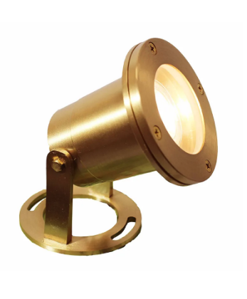 UW-125-BS-LEDB LED  UNDERWATER  BRASS 12V 5W AC/DC COB 36DGR 400LM 2000HRS 3000K