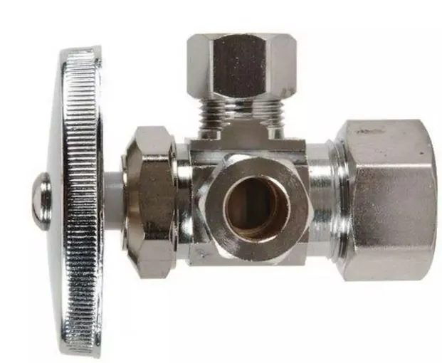 EFSV-DU-58C38C14C  09687  04351LF  DUAL OULETS 1/4 TURN BALL VALVES  5/8'' X 3/8''OD X 1/4''OD