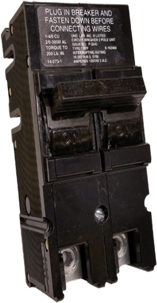 TBFP-175-2    MAIN   BREAKER  PLUG-ON  175A  2PH.