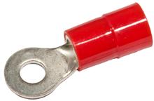11382    8 WIRE SIDE 1/4 STUD  Nylon Insulated Ring Terminal