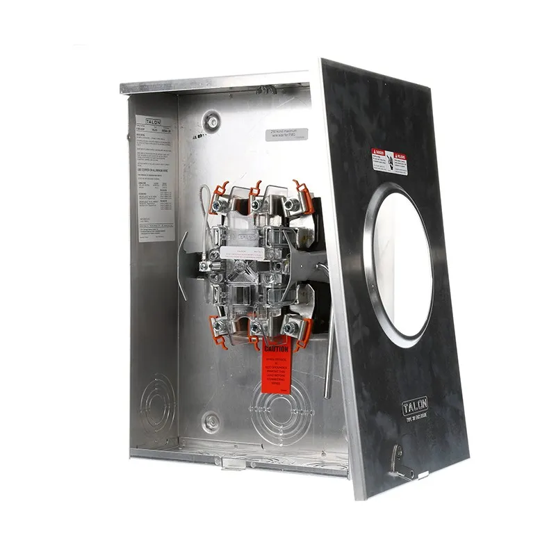 41405-025F SIEMENS LOW VOLTAGE COMMERCIAL METER SOCKET 200A 5 JAW RINGLESS 1 POSITION LEVER BYPASS OVERHEAD AND UNDERGROUND SERVICE ALUMINUM ENCLOSURE