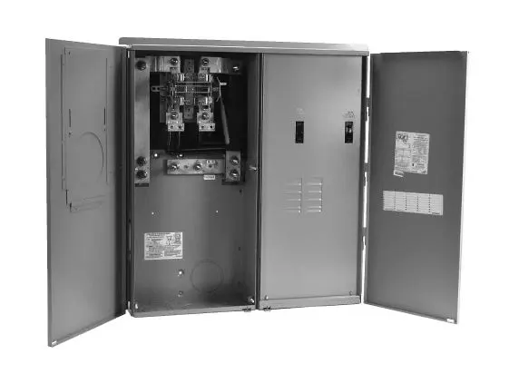 RS45508C  MTR CMB 400A 8-16CR W1/MAIN 31 X 33 Ringless Load center – All-In-One House Panel MIDWEST