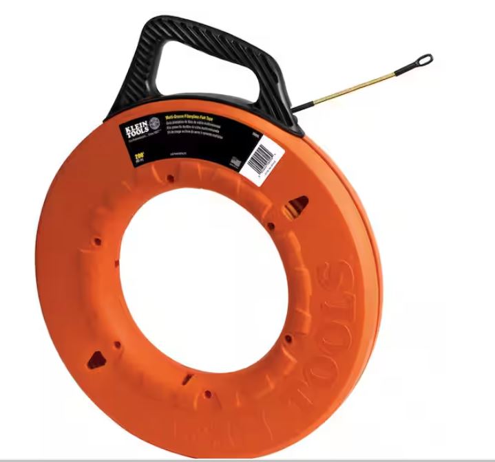 56056  Multi-Groove Fiberglass Fish Tape 200-Foot KLEIN TOOLS