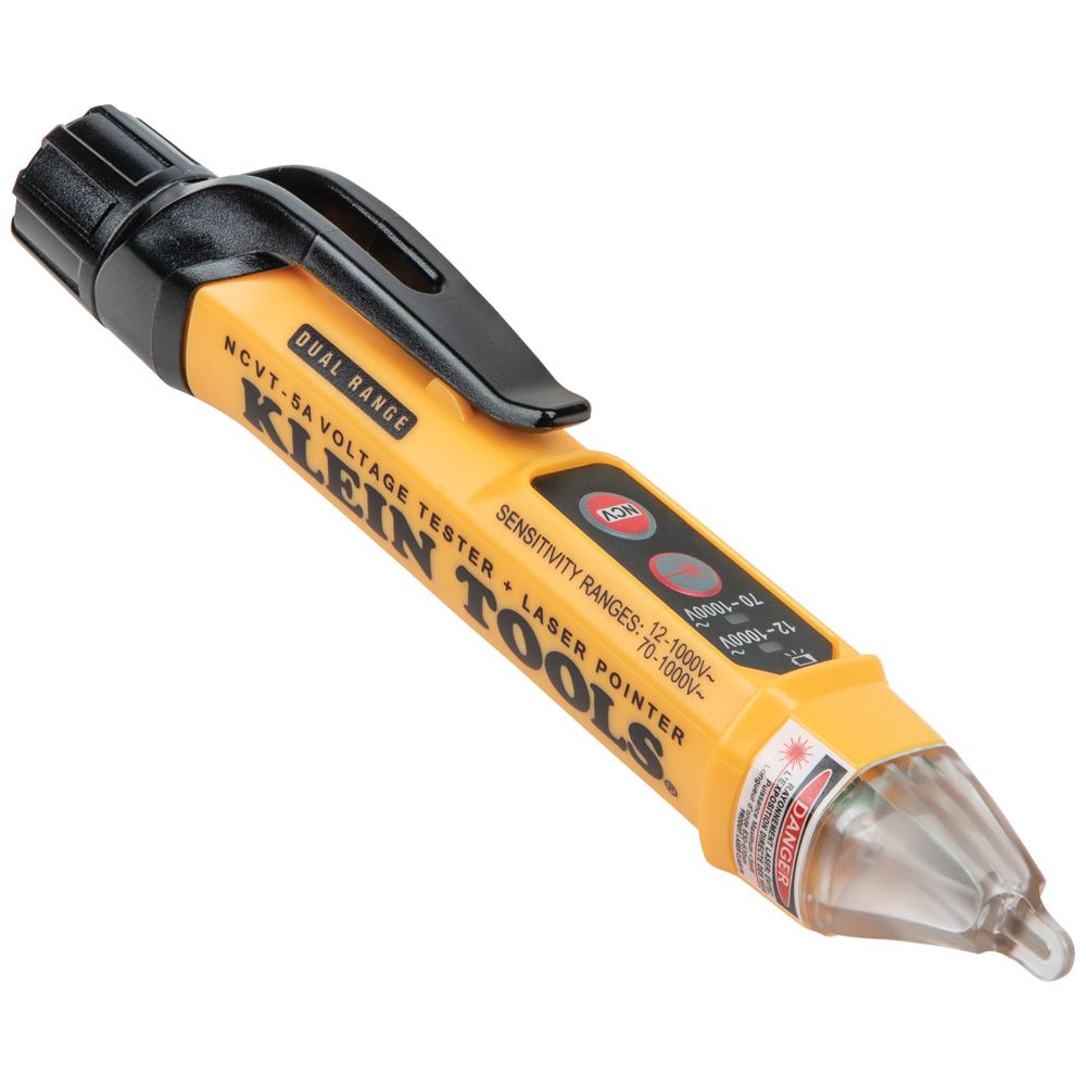 NCVT-5ABNON-CONTACT  VOLTAGE  TESTER PEN DUAL RANGE WITH LASER POINT  KLEIN TOOLS