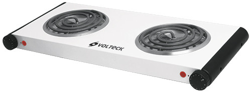 48127  SQUARE BASE ELECTRIC DOUBLE BURNER 120V  STOVE COCINA