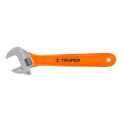 15511  10" Chrome Adjustable Wrench W/grip