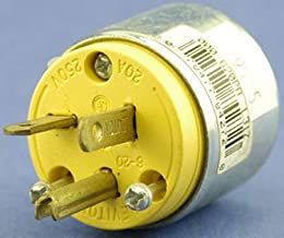 PLUG 20A 250V YELL  3809-BOX