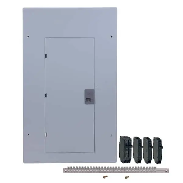 MLM2020CCU PAL2020PA  LOAD CENTER ABB 200 Amp 20-Space 40-Circuit Main Lug Indoor Plug-On Neutral Load Center Value Pack Kit includes 3 THQL1120 20A single pole, 1 THQL2130 30A double pole breakers and a TGK24A 24 space ground bar