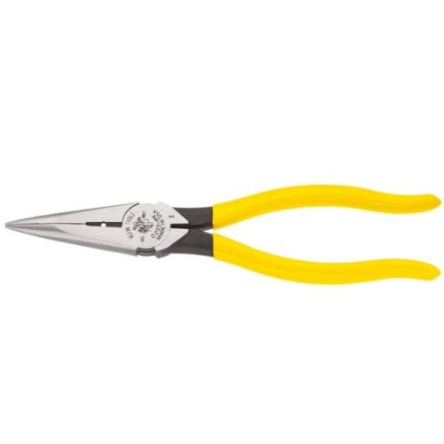 D203-8N Pliers, Needle Nose Side Cutters with Stripping, 8-Inch KLEIN TOOLS