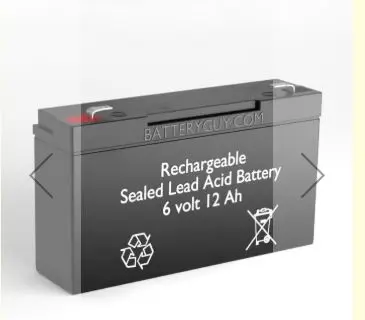 RB8-6  RECHARGEABLE  BATTERY  6  V/8A
