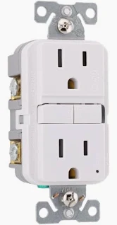 TRSGF15W-BOX   Dplx Gfci Tr St 15Amp WHITE