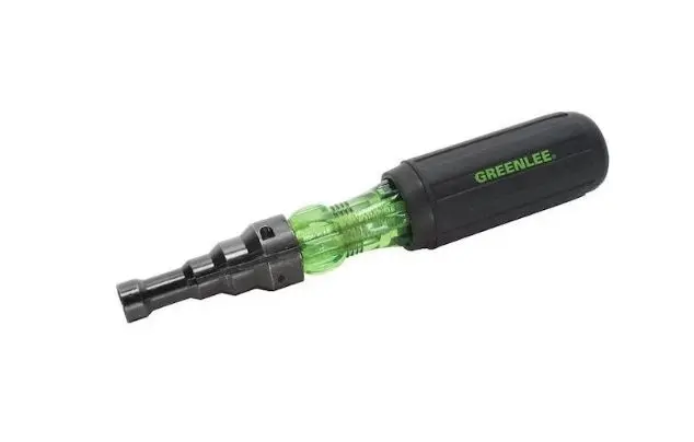 9753-11C   EMT Conduit Fitting Screwdriver 1/2", 3/4", 1" Round  GREEN LEE