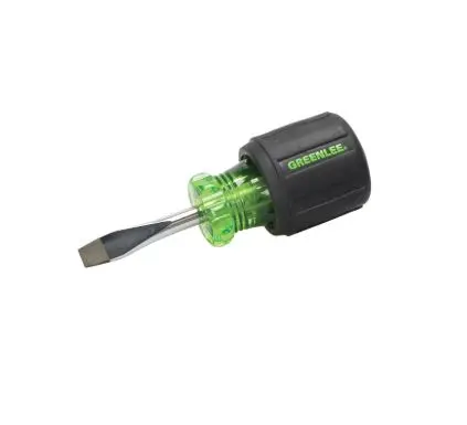 0153-28C   SCREWDRIVER FLAT-KEY 1/4'' X 1-1/2'' GREENLE
