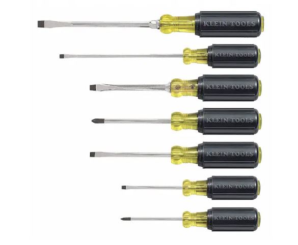 85076  SCREWDRIVER SET 7,-PC W/POUCH KLEIN 