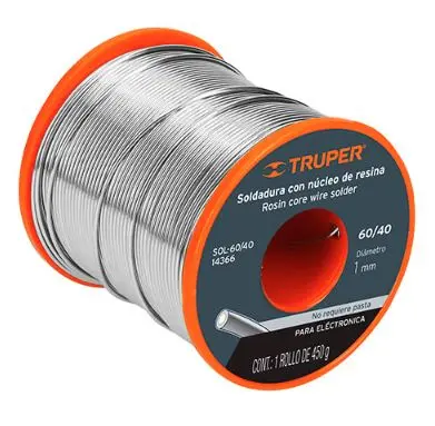 14366  60/40 Centricore Solder Wire SOLDADURA CON NUCLEO DE RESINA 60/40 ESTANO