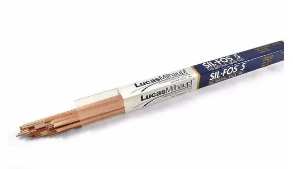 95060 , 5%  LUCAS 5%  silver brazing rod can create strong joints while accommodating joint clearances ranging from three-thousandths to SOLDADURA DE PLATA