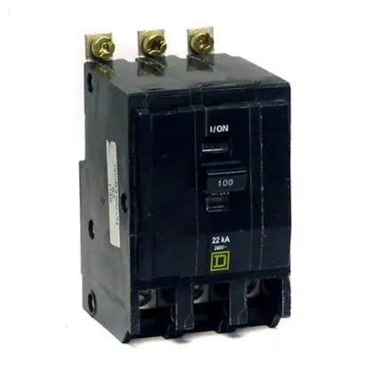 QOB3100VH  BREAKER SCUARE D   22K  240 Voltage; 3 Pole; 3 Phase; 100 Amp; 22kA-240V AIC; Bolt-On Mounting.