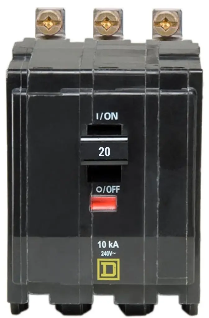 QOB320 BREAKER 3P 20A BOLTON SQUARE D