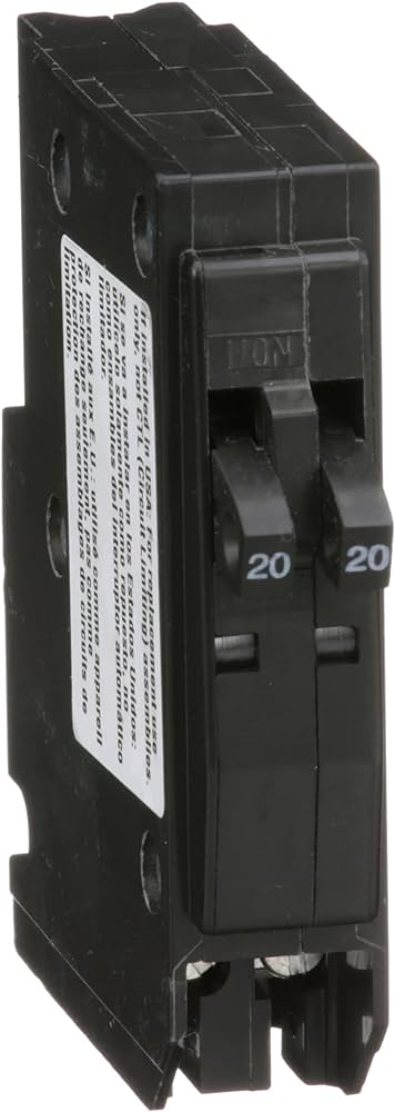 QO2020 BREAKER TWIN 20/20A SQUARE D