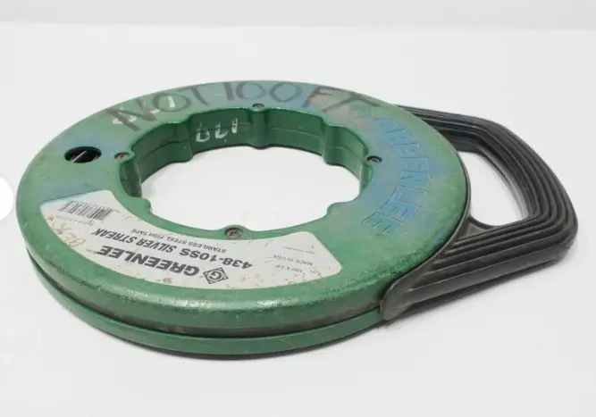 438-10SS  STAINLESS STEEL FISH TAPE IN12 Greenlee  Silver Streak Ss Fish Tape 100ft 1/8in