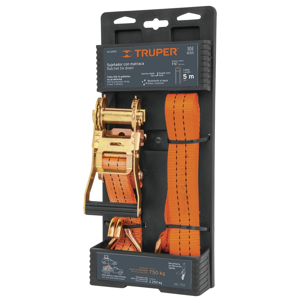 19283   4950 Lbs Max. Load Ratchet Straps