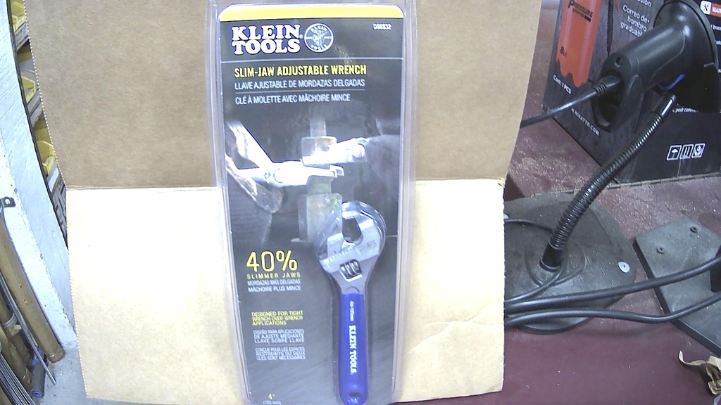 D86932  Slim-Jaw Adjustable Wrench, 4-Inch