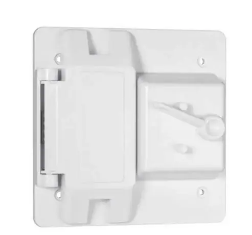 PTC521WH   2-Gang Weatherproof Cover, Plastic, Toggle/ GFCI WHITE 