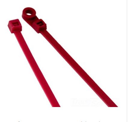 20982  TIES FOR PLENUM 8'' RED