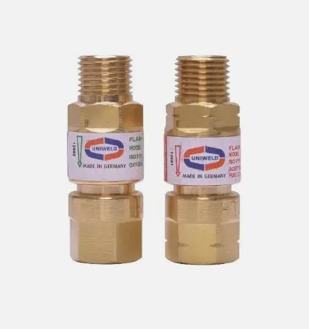 TFAB  UNIWELD FLASHBACK ARRESTORS [1] OXIGEN INLET  B-9/16''-18 RH[F] [1] GAS/ACT.INLET B-9/16''-18 LH [F]