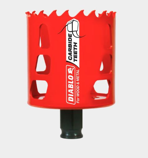 DHS2500CT   DIABLO 2-1/2" Carbide Teeth Hole Saw for Wood and Metal