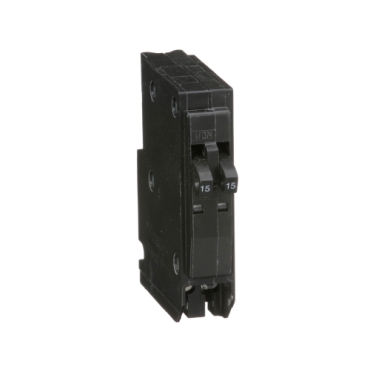 QOT1515  [D] TWIN 15A/15A 120V 1P TANDEM PLUG IN CIRCUIT BREAKER