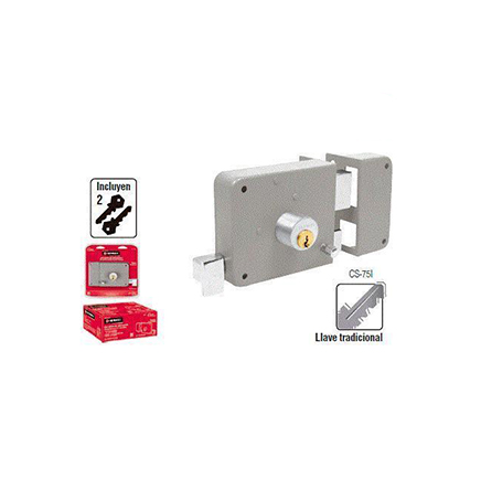 CERRADURA DE SOBREPONER IZQUIERDA 43582