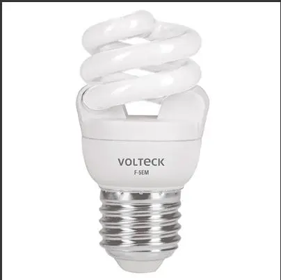 48200  Mini Spiral CFL Light Bulb 5W Daylight  6500K LIGHT