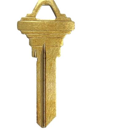 SC8-BR Key Blank – Brass House Key.