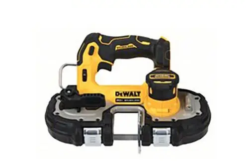DCS377B  20V AUTOMATIC 1-3/4 IN BANDSAW DEWALT  27 in Blade Lg, 1- 3/4 in Cutting Lg - Max, 1 3/4 in Cutting Wd - Max, Brushless, 20 V Volt