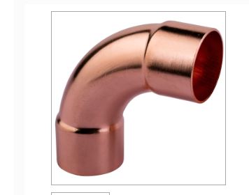 200144 7/8''  ACR Copper Fittings > ACR 90° Long Turn Elbows