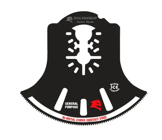DOU350RBGP  3-1/2'' in. Universal Fit Bi-Metal Oscillating Blade for General Purpose Cuts