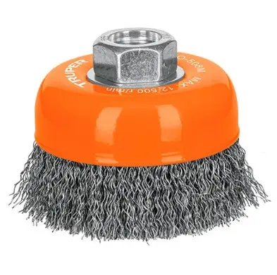 14180  CARDA DE COPA M14 METAL  3''  Crimped Wire Cup Brushes