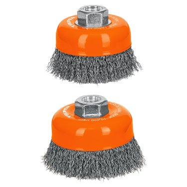 14180  CARDA DE COPA M14 METAL  3''  Crimped Wire Cup Brushes