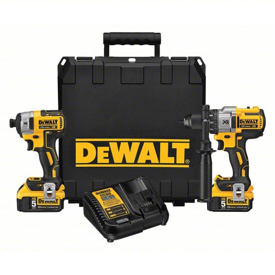 DCK299P2  DeWalt 20V MAX* Cordless Brushless XR® Hammerdrill & Impact Driver Combo Kit (5.0AH) 