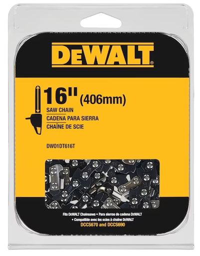 DeWalt 16 in. Chainsaw Replacement Chain DWO1DT616T