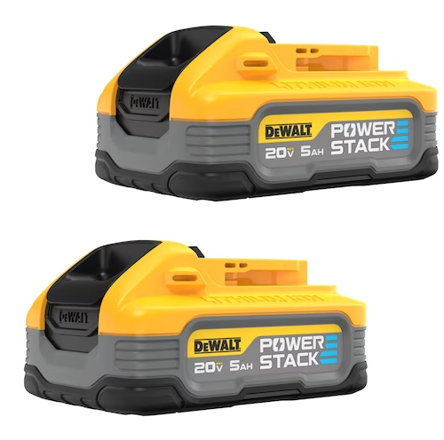 DeWalt 20V MAX* DEWALT POWERSTACK™ 5.0 Ah Battery 2-Pack   DCBP520-2