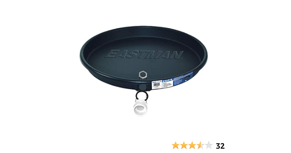 60076  20''ID X 22''OD  PLST WTR HTR PAN  W/FTGS PLASTIC WATER HEATER PAN 