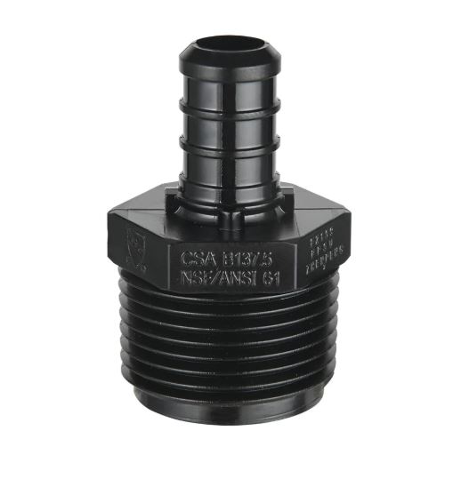 66125   3/4''PEX X 1/2'' MALE ADAPTER  POLYMER